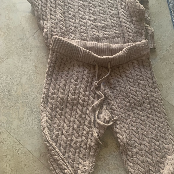 Chenille  soft warm sweatpant set extra large - Picture 3 of 4